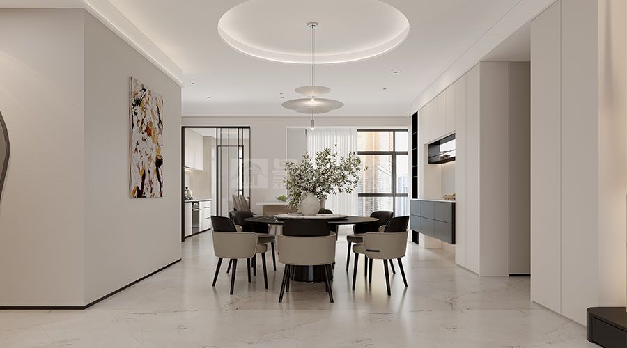 大宅至简：现代风大平层的留白与质感(图6)