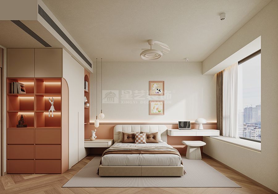 柔棕雅境，松弛感的现代轻奢居(图7)