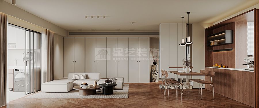 暖棕雅调，藏露有致的精致居境(图1)