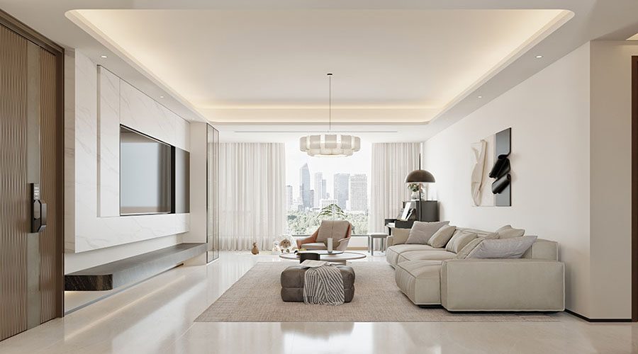 海珠区-现代风格-白居