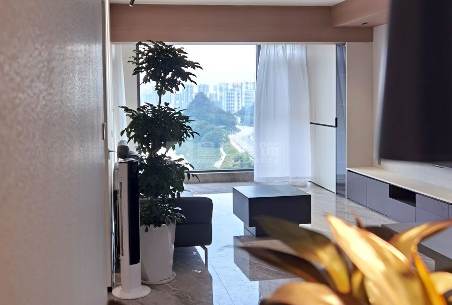 贺州江滨华府17-03户型现代风实景(图6)