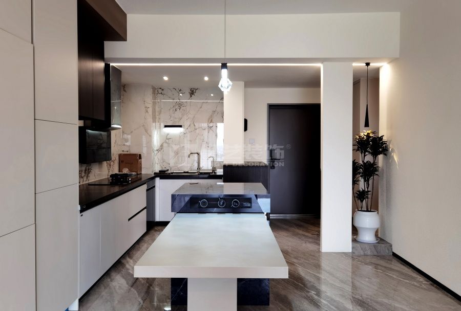 贺州江滨华府17-03户型现代风实景(图9)