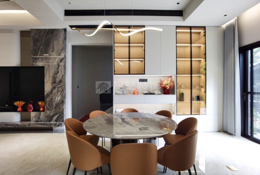 贺州碧桂园500平别墅现代风实景(图6)