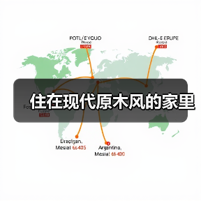 住在现代原木风的家里