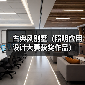 古典风别墅（照明应用设计大赛获奖作品）（图4）