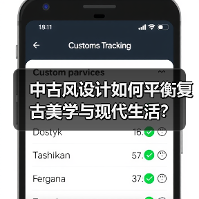 中古风设计如何平衡复古美学与现代生活？（图4）