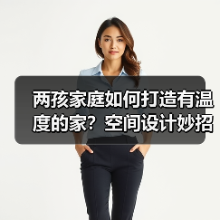 两孩家庭如何打造有温度的家？空间设计妙招大公开（图1）