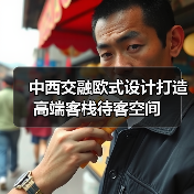 中西交融欧式设计打造高端客栈待客空间（图3）