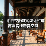 中西交融欧式设计打造高端客栈待客空间（图4）