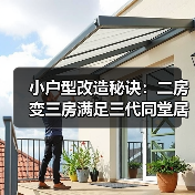 小户型改造秘诀：二房变三房满足三代同堂居住需求（图2）