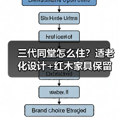 三代同堂怎么住？适老化设计+红木家具保留方案（图1）