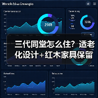 三代同堂怎么住？适老化设计+红木家具保留方案（图4）