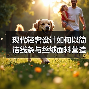 现代轻奢设计如何以简洁线条与丝绒面料营造雅致生活空间（图1）