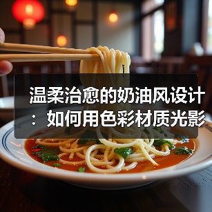温柔治愈的奶油风设计：如何用色彩材质光影平衡打造有温度的居住空间？（图3）