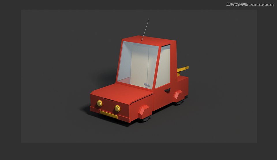 C4D制作逼真的乐高小汽车建模设计教程